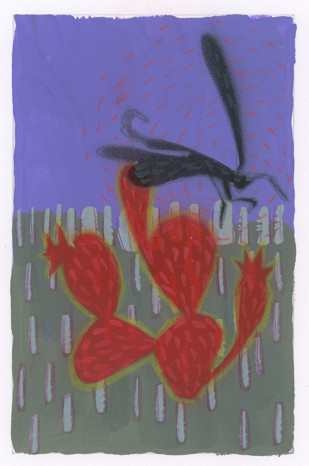 Fly Cactus Bug - Texas Artist Leslie Kregel